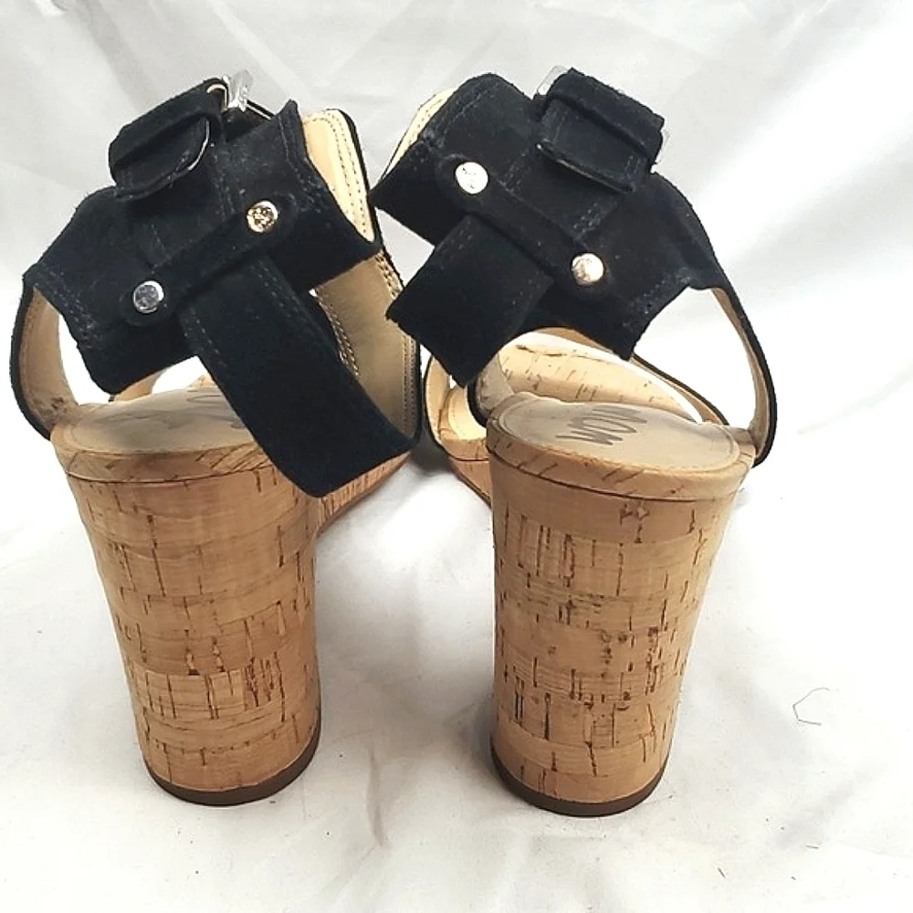 Sam Edelman Willow Black Suede Wedge‎ Sandal